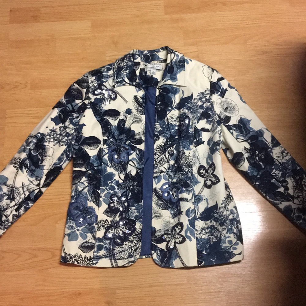 Floral sequined blazer/jacket